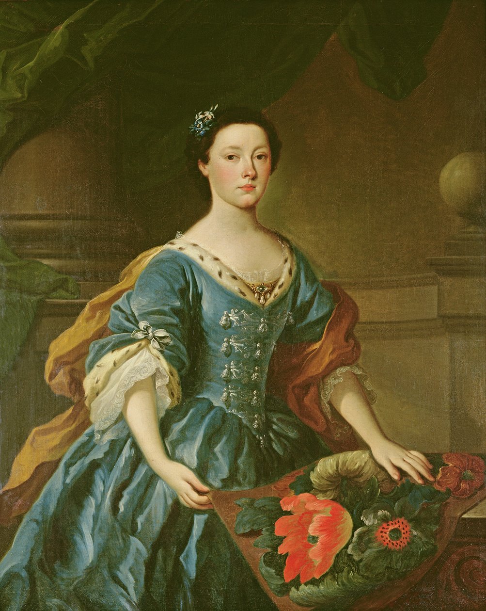 Jane Allgoodin muotokuva, n. 1745–1750 tekijältä Unbekannt Unbekannt