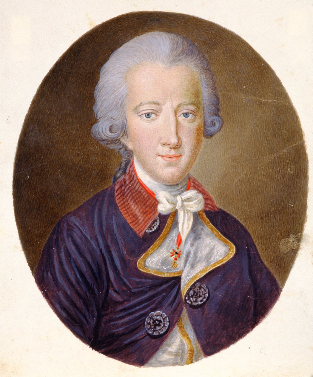Muotokuva Joseph II:sta Saksasta (1741-90), Pyhän Rooman keisarista, n. 1780 (akvarelli) tekijältä Unbekannt Unbekannt