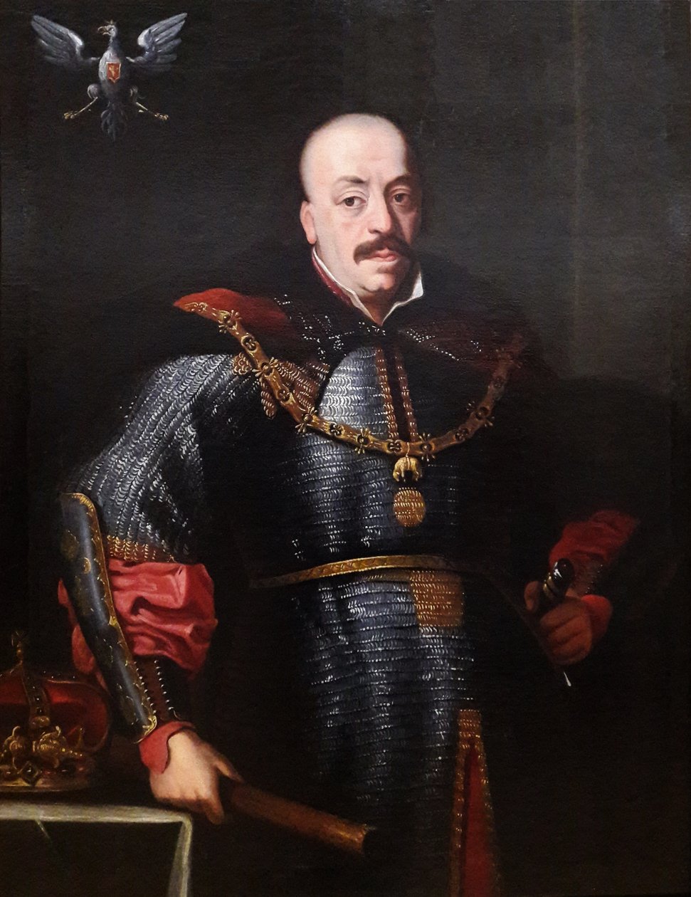 Muotokuva kuningas Johannes II Casimirista ketjupostissa tekijältä Anonymous