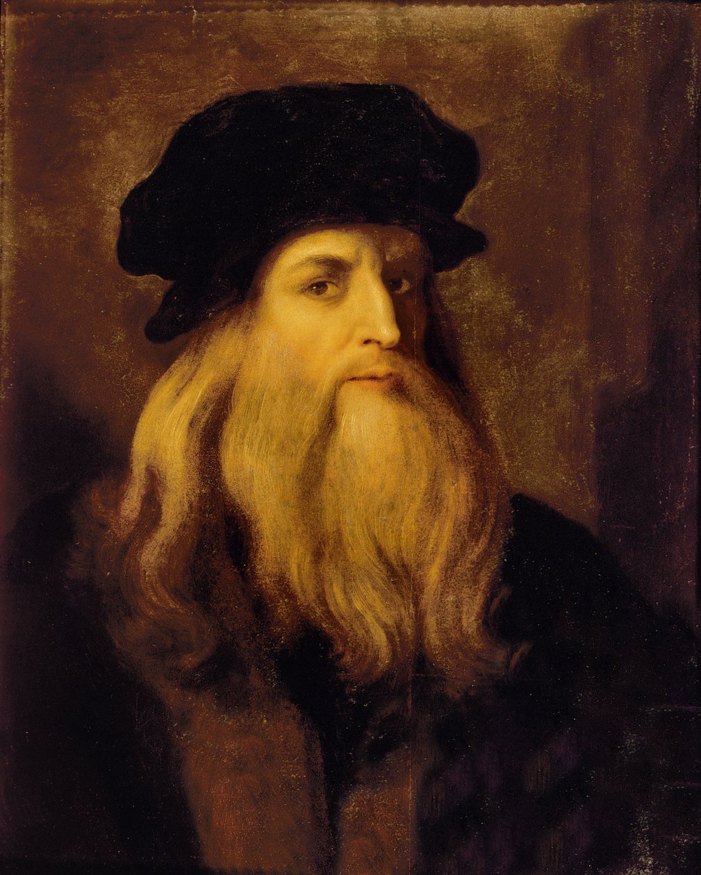 Miehen muotokuva, jonka oletetaan olevan Leonardo da Vinci. tekijältä Unbekannt Unbekannt