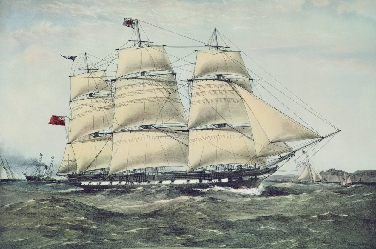 Clipper Ship "Anglesey" (tulostus) tekijältä Unbekannt Unbekannt
