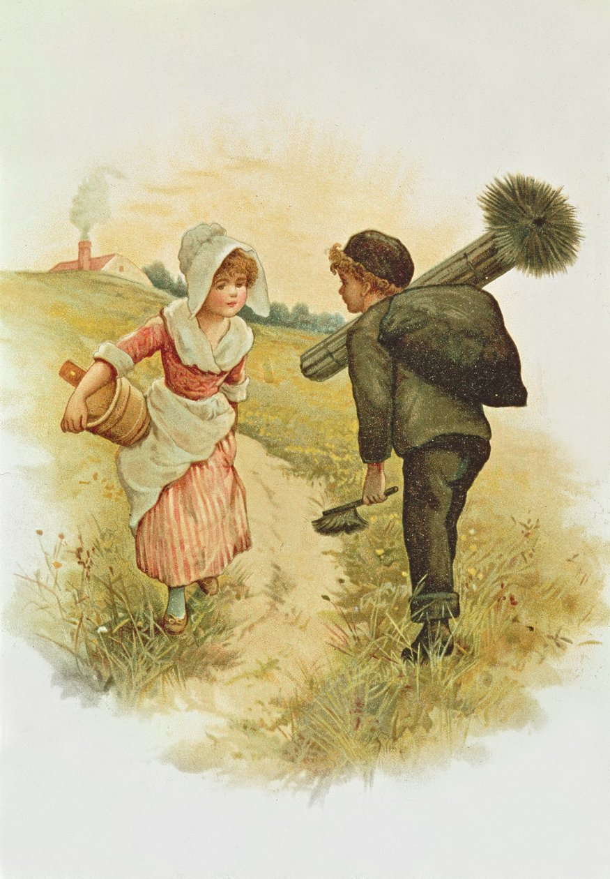 Sweep and the Milkmaid (kirjan kuvitus) tekijältä Anonymous