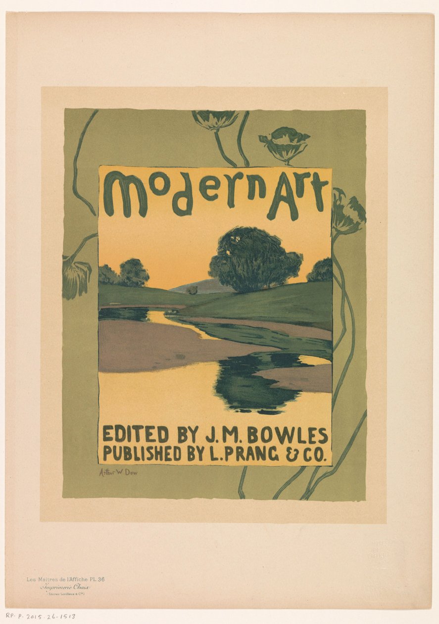 Mainos Modern Art tijdschrift -lehdelle Les Maîtres de l