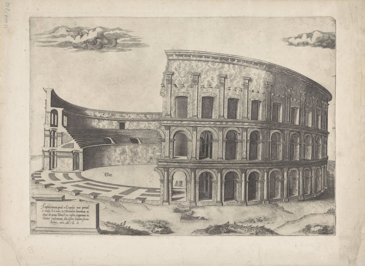 Castrensen amfiteatteri Mirror of Roman Magnificence (sarjan nimi) tekijältä Anonymous