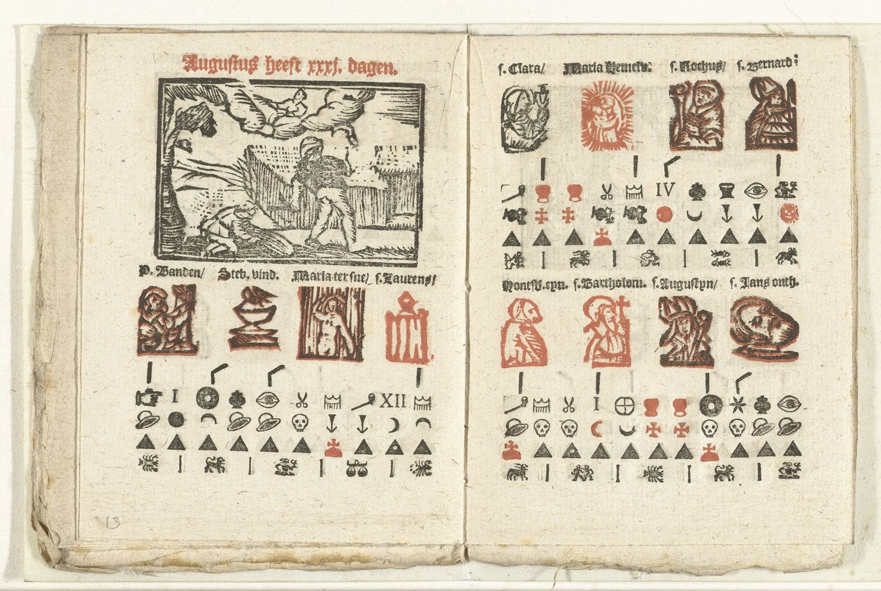 Sivut, joissa on ennuste elokuulle 1712 tekijältä Anonymous