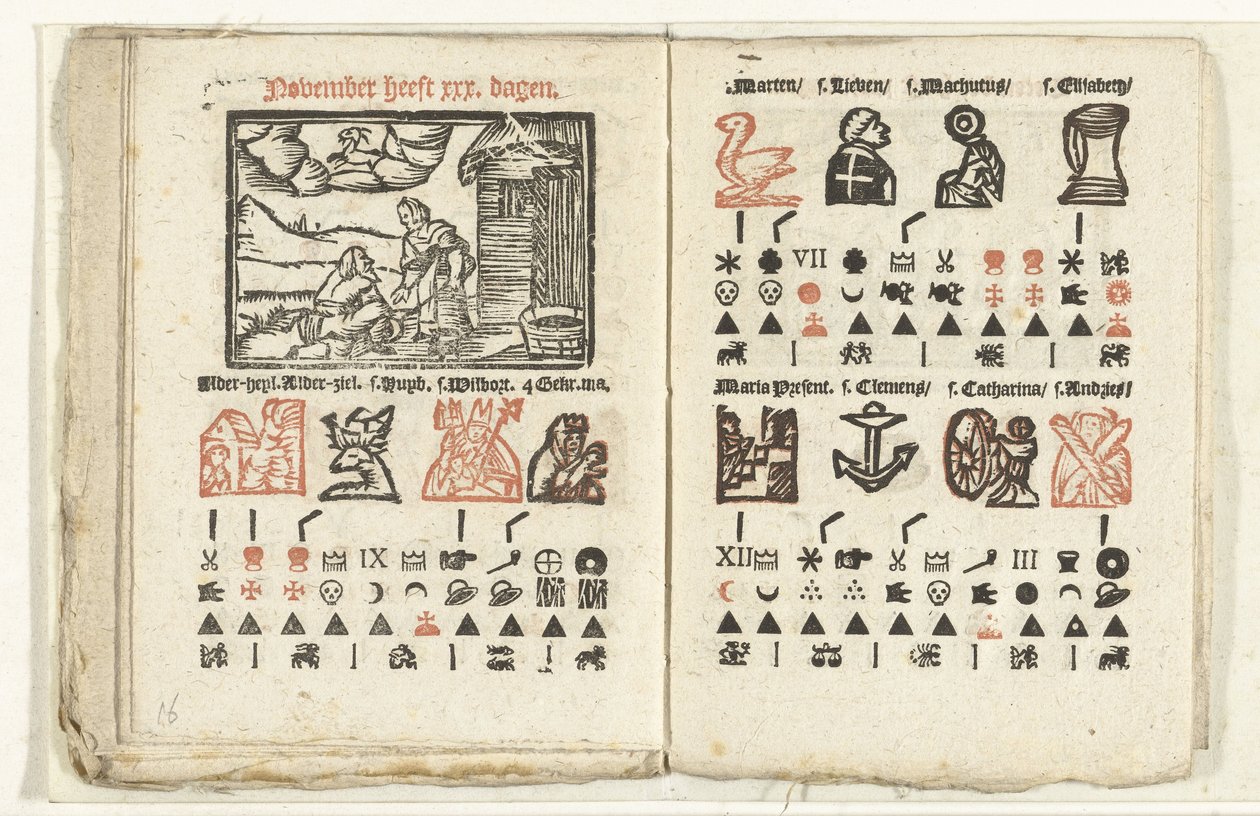 Sivut, joilla on ennuste marraskuulle 1712 tekijältä Anonymous