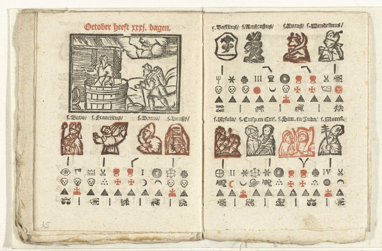 Sivut, joissa on ennuste lokakuulle 1712 tekijältä Anonymous