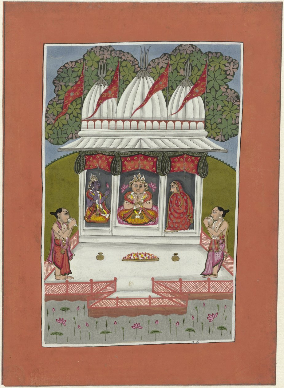 Buddha Vishnun inkarnaationa (avatara). Vishnun avatarit (sarjan nimi) tekijältä Anonymous