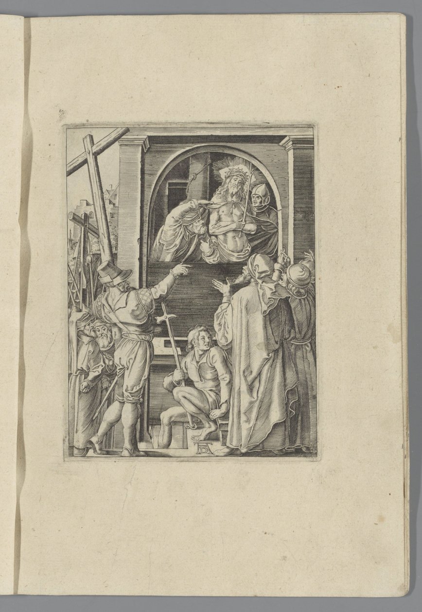 Christus the people of getoond (Ecce homo) The Little Pass (sarjan nimi) Passio Christi Ab Alberto Durer Nürnbergin figuuri (sarjan nimi) tekijältä Anonymous
