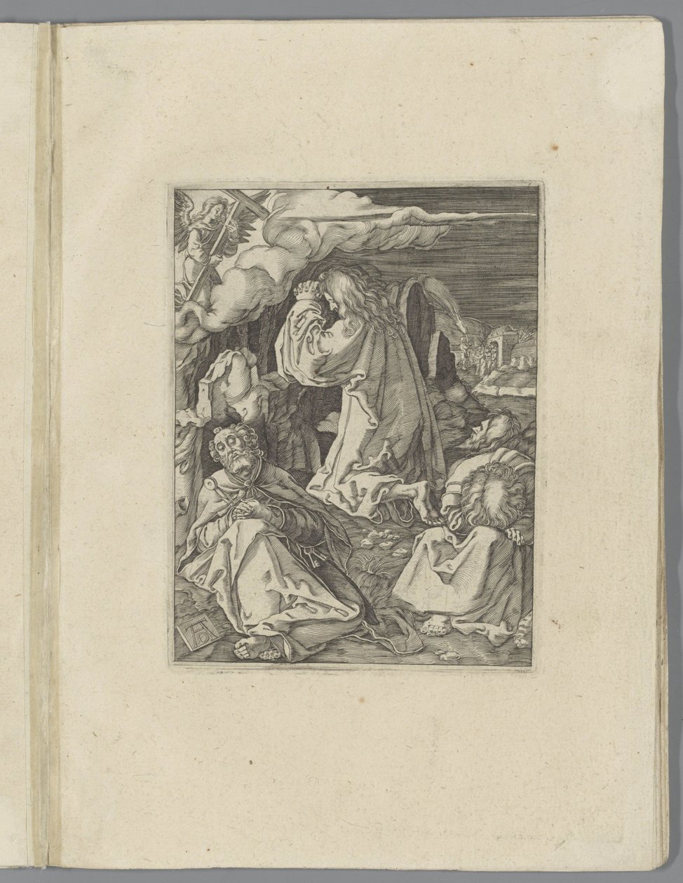 Christus Getsemanen puutarhassa The Little Pass (sarjan nimi) Passio Christi Ab Alberto Durer Nürnbergin figuuri (sarjan nimi) tekijältä Anonymous