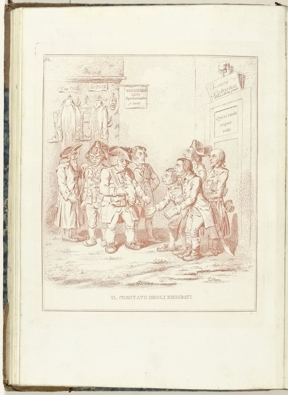 Comité voor Uitgewekenen, 1795 Maahanmuuttajien komitea (kohteen otsikko) Hollandia Regenerata (Italyanse kopie) (sarjan nimi) Hollannin uudestisyntyminen: spechio kaikille uudestisyntyneille kansoille (sarjan nimi esineessä) tekijältä Anonymous