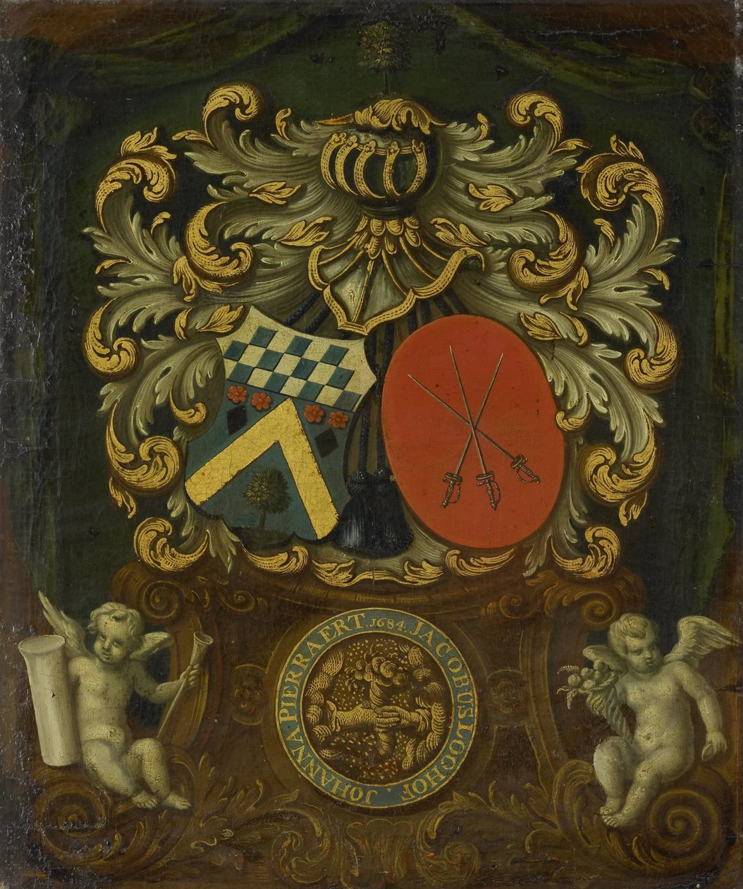 Jacobus Loohoffin ja Johanna Pierraertin liittoutuma, 1684 tekijältä Anonymous
