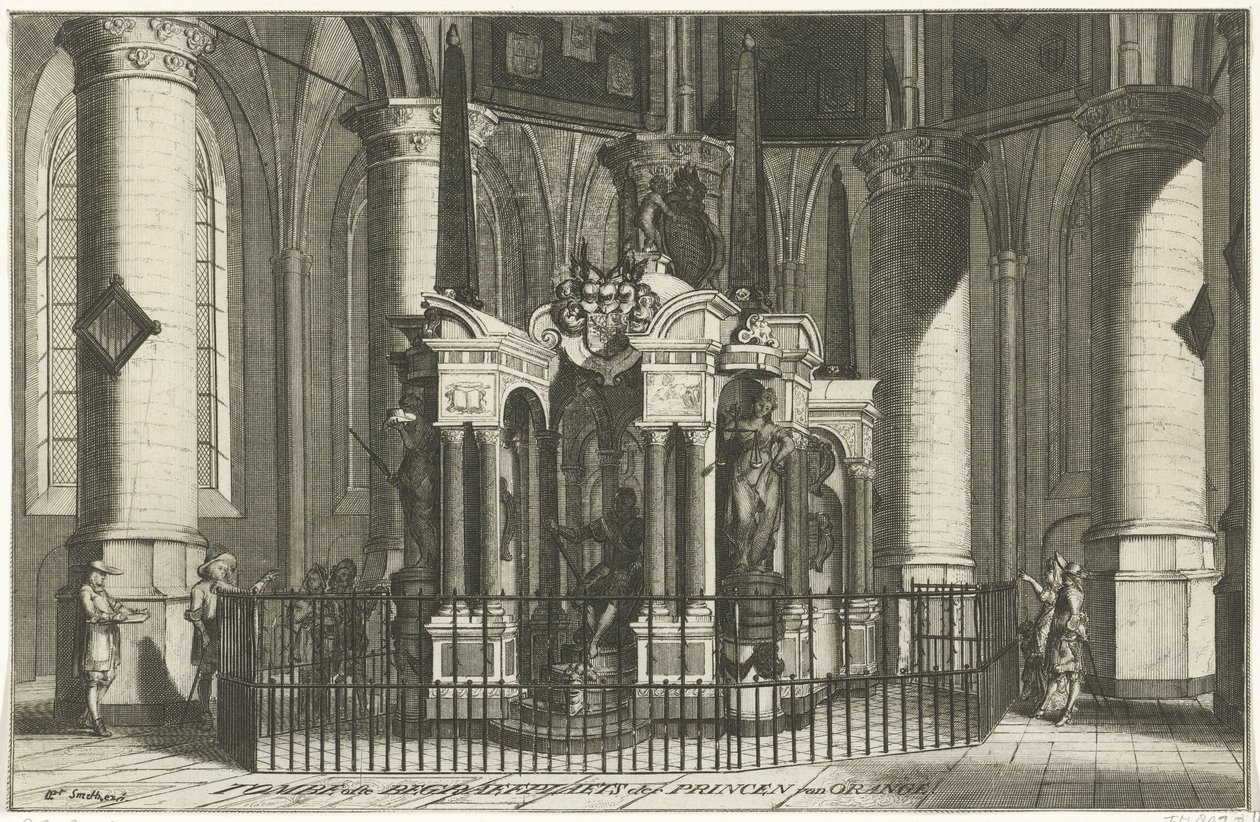 William of Orangen hauta, 1623 Tombe ofte Begraefplaets der Princen van Orange (otsikko esineessä) tekijältä Anonymous