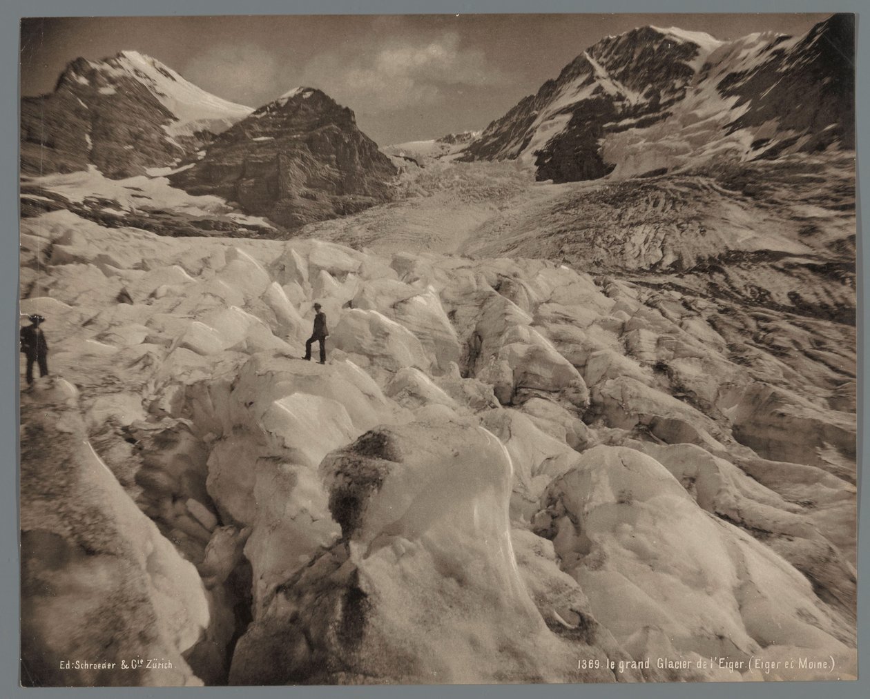 Eigergletscher Eigeristä luoteeseen Sveitsissä Le grand Glacier de l