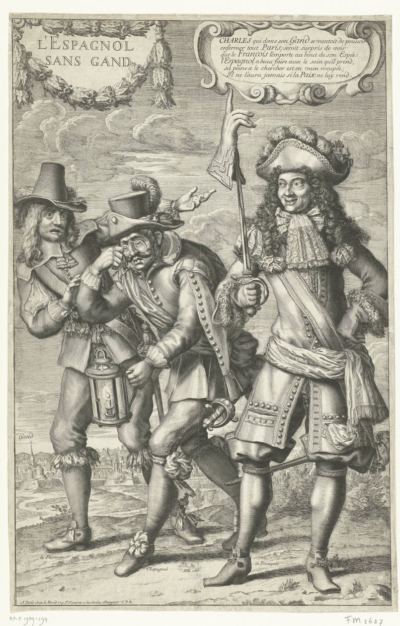 Ranskalainen sarjakuva Gentin menetyksestä, 1678 L