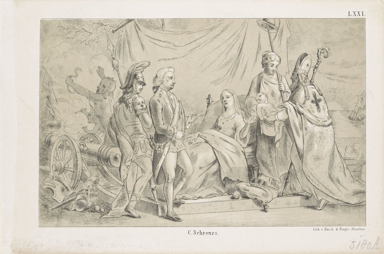 Prinssi Willem Frederik George, myöhemmin kuningas William II syntyi 1792 tekijältä Anonymous