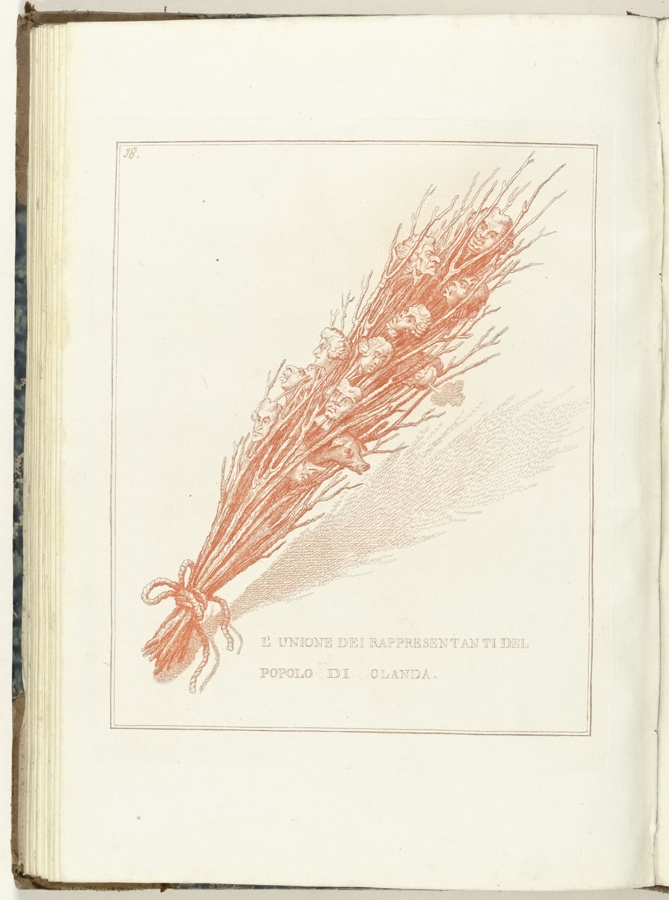 Gesel van de Provisionele Representanten van het Volk van Holland, 1795 Alankomaiden kansanedustajien liitto (otsikko esineessä) Hollandia Regenerata (Italyanse kopie) (sarjan nimi) Hollannin uudestisyntyminen: peili kaikille kansoille tekijältä Anonymous