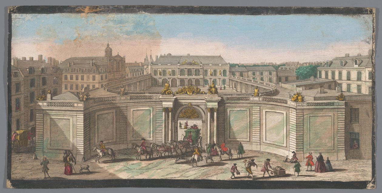 Näkymä Hôtel de Soubiselle Pariisissa Vue de l