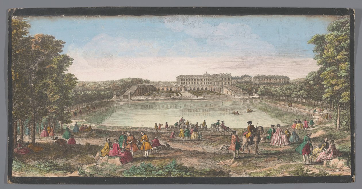 Näkymä Versaillesin palatsin Orangerielle Vüe ​​​​du Château de Versailles du côté de l