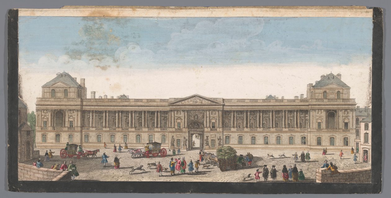 Näkymä Palais du Louvrelle Pariisissa tekijältä Anonymous
