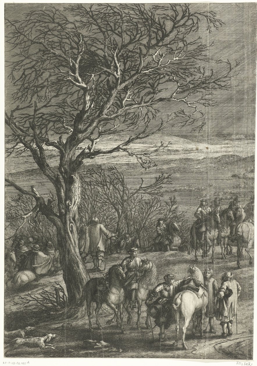 Ranskan armeija ennen Yperenia (vasen sivu), 1678 tekijältä Anonymous