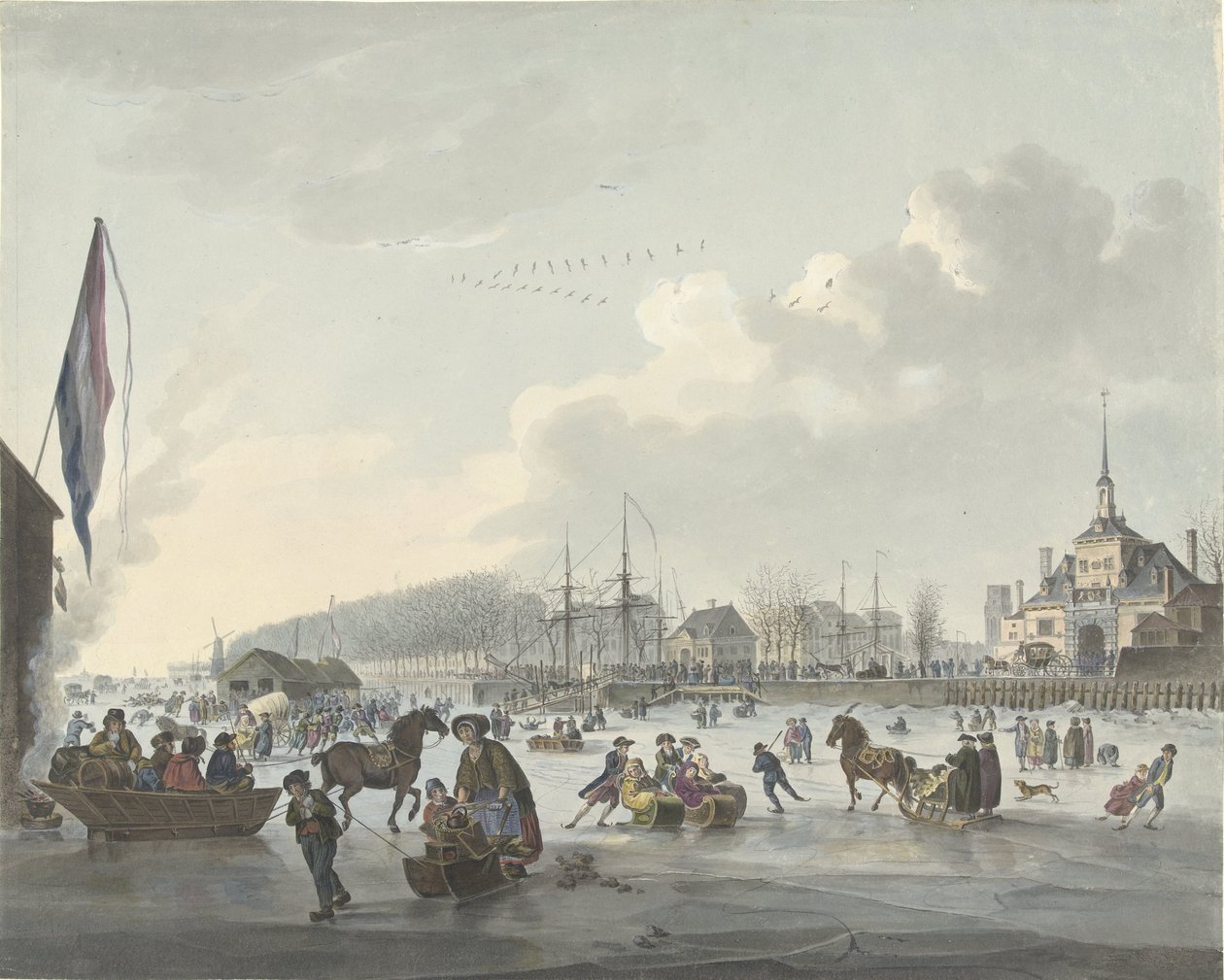 Jäätelöhuvi Rotterdamille, n. 1784 tekijältä Anonymous