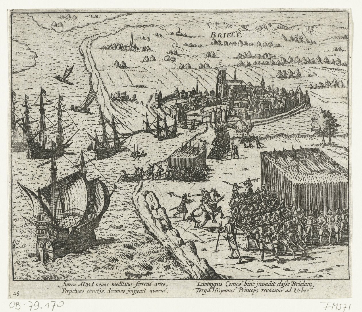 Kerjäläisten vangitsema Den Briel, 1572 tekijältä Anonymous
