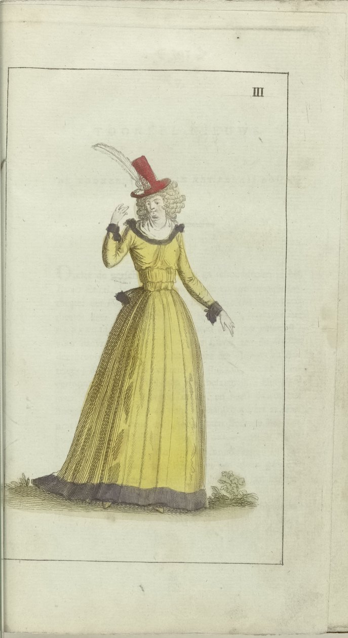 Muodin ja maun kabinetti 1791, pl. III: tekijältä Anonymous