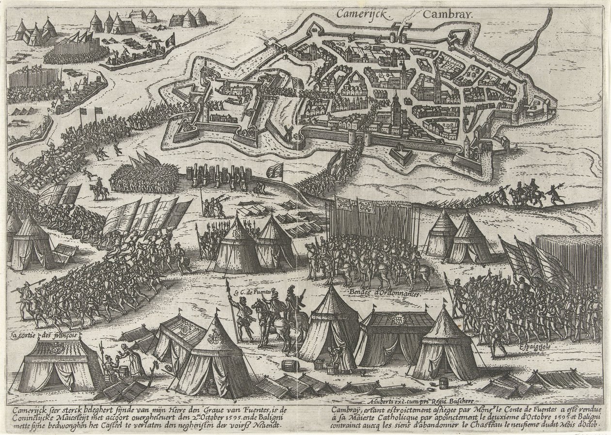 Cambrai piiritti ja valtasi Fuentesin, 1595 tekijältä Anonymous