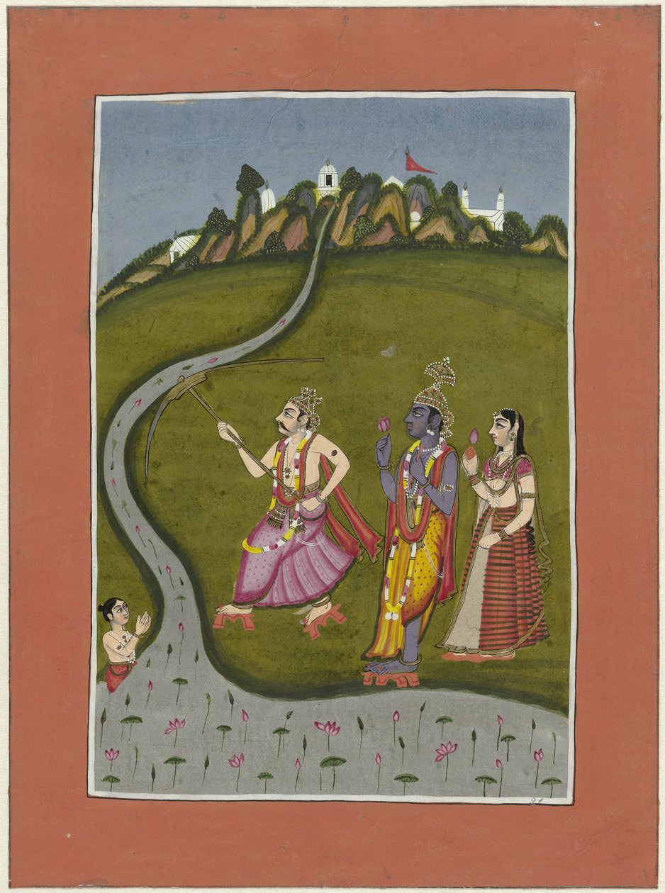Krishna (inkarnoitunut Vishnu) Vishnun avatarit (sarjan nimi) tekijältä Anonymous