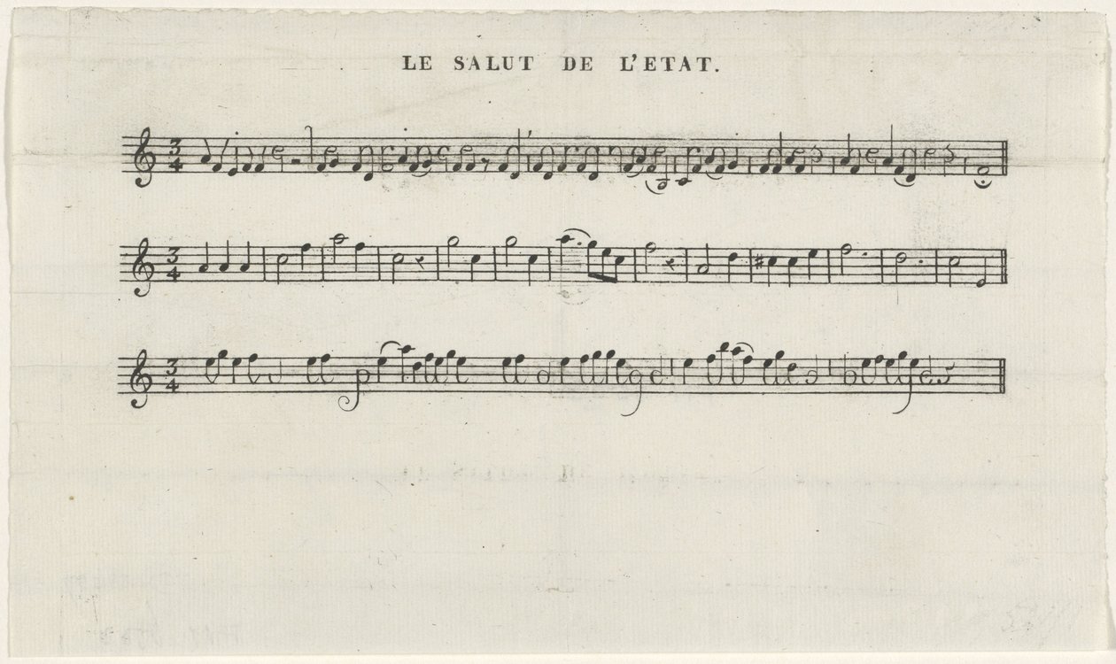 Laulu kruununprinssille, 1830 Le salut de l