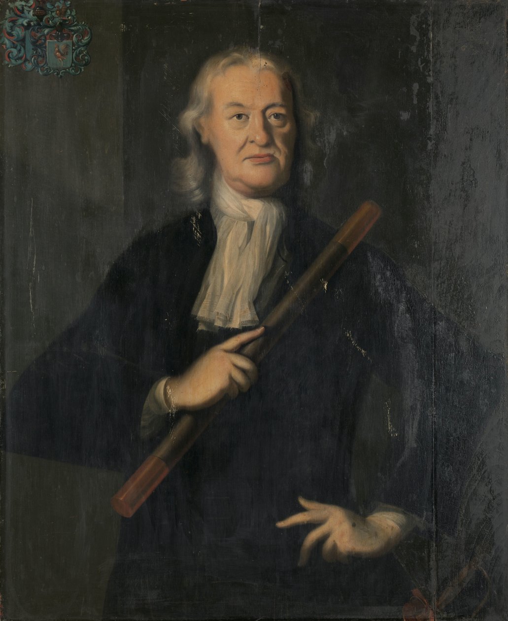 Matthew de Haan (1725-1729) Hollannin Itä-Intian kenraalikuvernöörin Mattheus de Haanin muotokuva tekijältä Anonymous