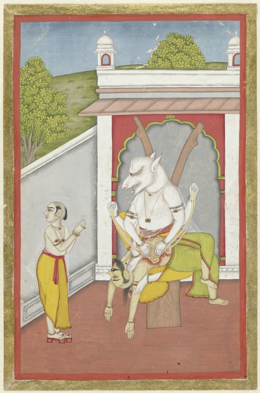 Narasimha (Vishnun mies-leijona-inkarnaatio) tekijältä Anonymous