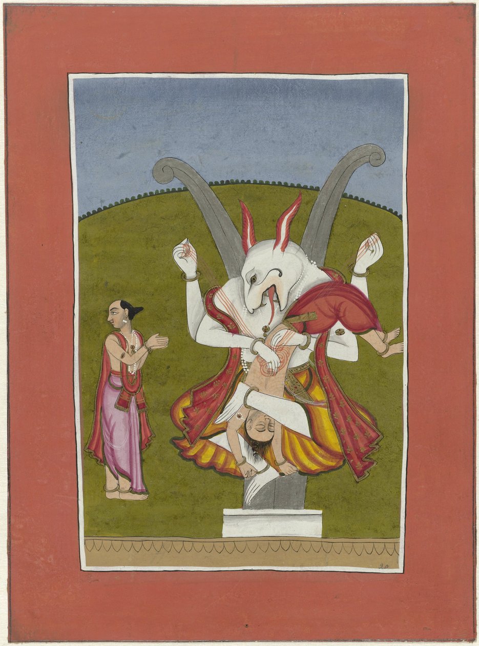 Narasimha (Vishnun inkarnaatio mies-leijona) Vishnun avatarit (sarjan nimi) tekijältä Anonymous