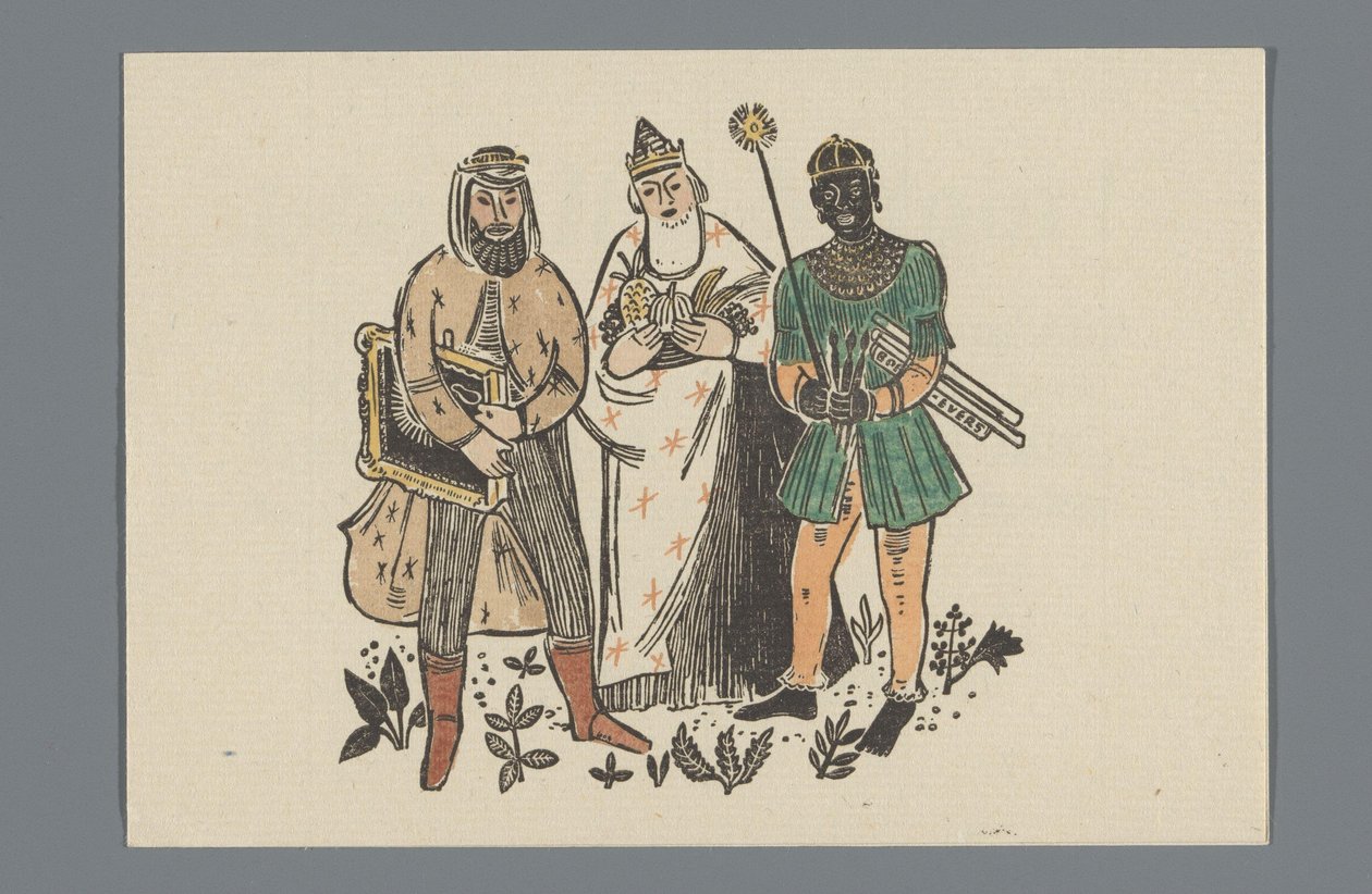 Uudenvuoden tervehdys tyyppivalimolta J. John Söhne tekijältä Anonymous