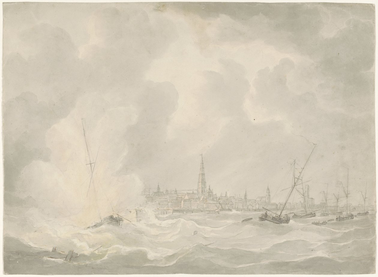 Jan van Speijkin veneen räjähdys, 1831 tekijältä Anonymous