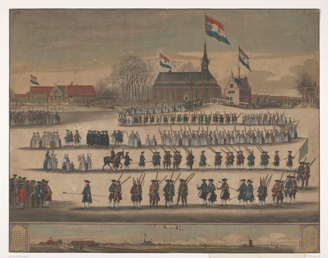 Kulkue Jispissä William V:n asettamissa 1766 tekijältä Anonymous