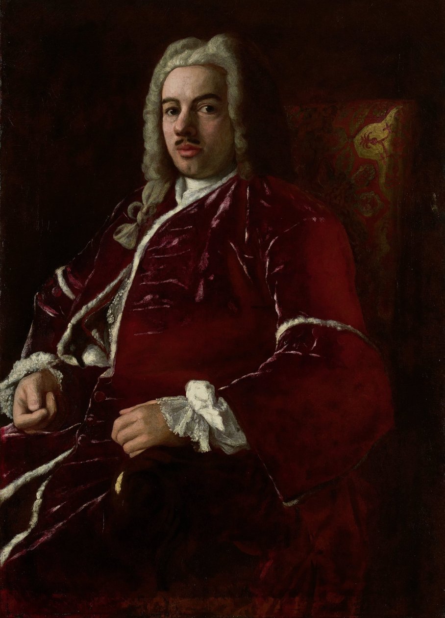 Cornelis Calkoenin (1696-1764) muotokuva. Ottomaanien valtakunnan suurlähettiläs Konstantinopolissa (Istanbul) tekijältä Anonymous