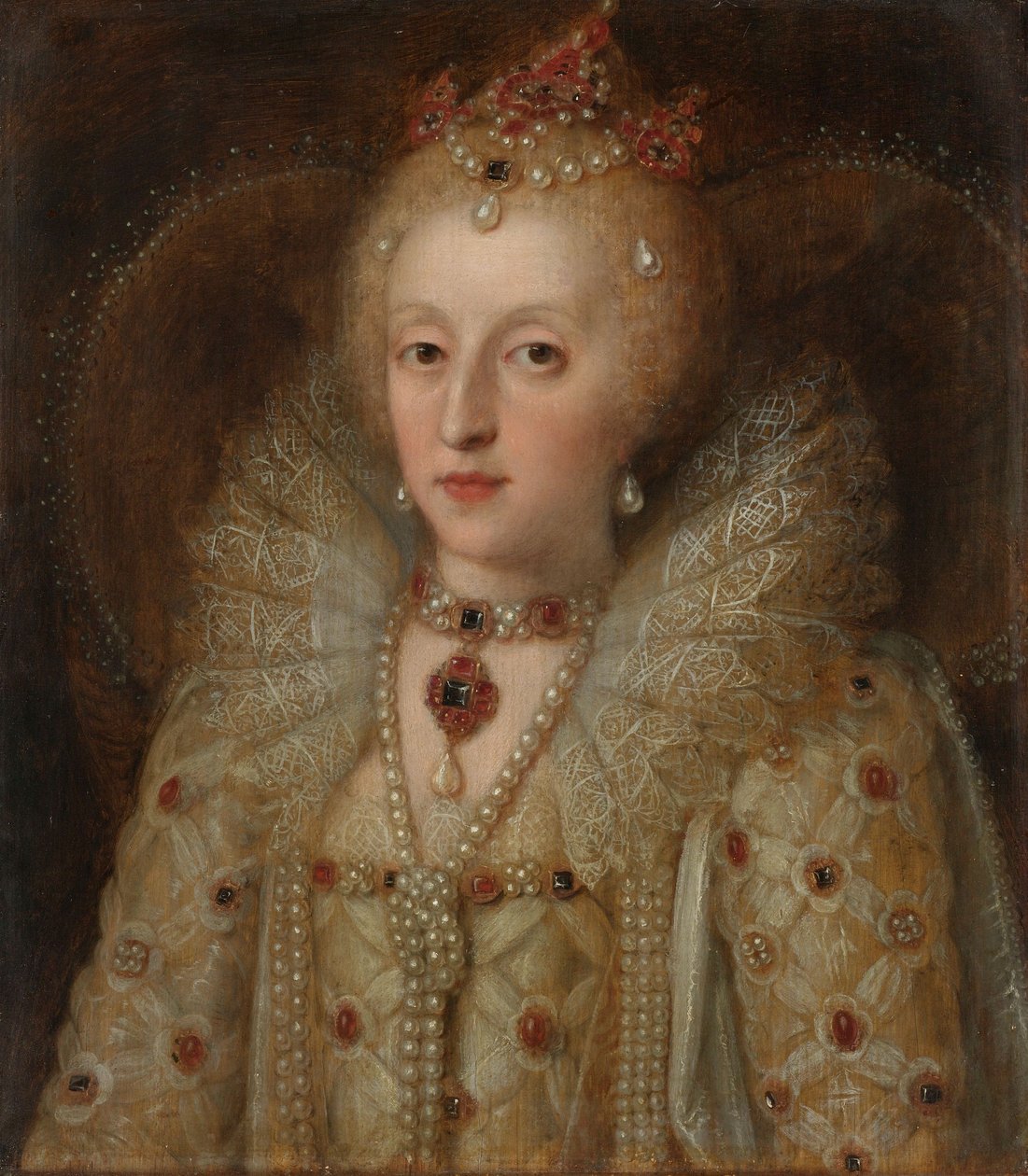 Englannin kuningattaren Elizabeth I muotokuva 1550-1599 tekijältä Anonymous