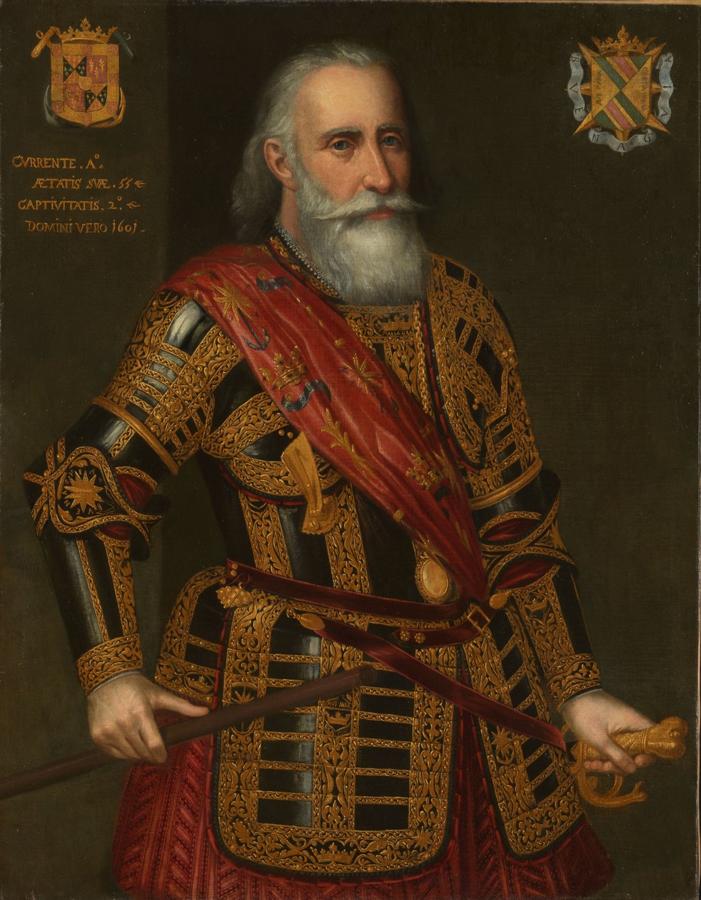 Francisco Hurtado de Mendozan muotokuva Muotokuva Francisco Hurtado de Mendozasta, Aragonian amiraalista tekijältä Anonymous