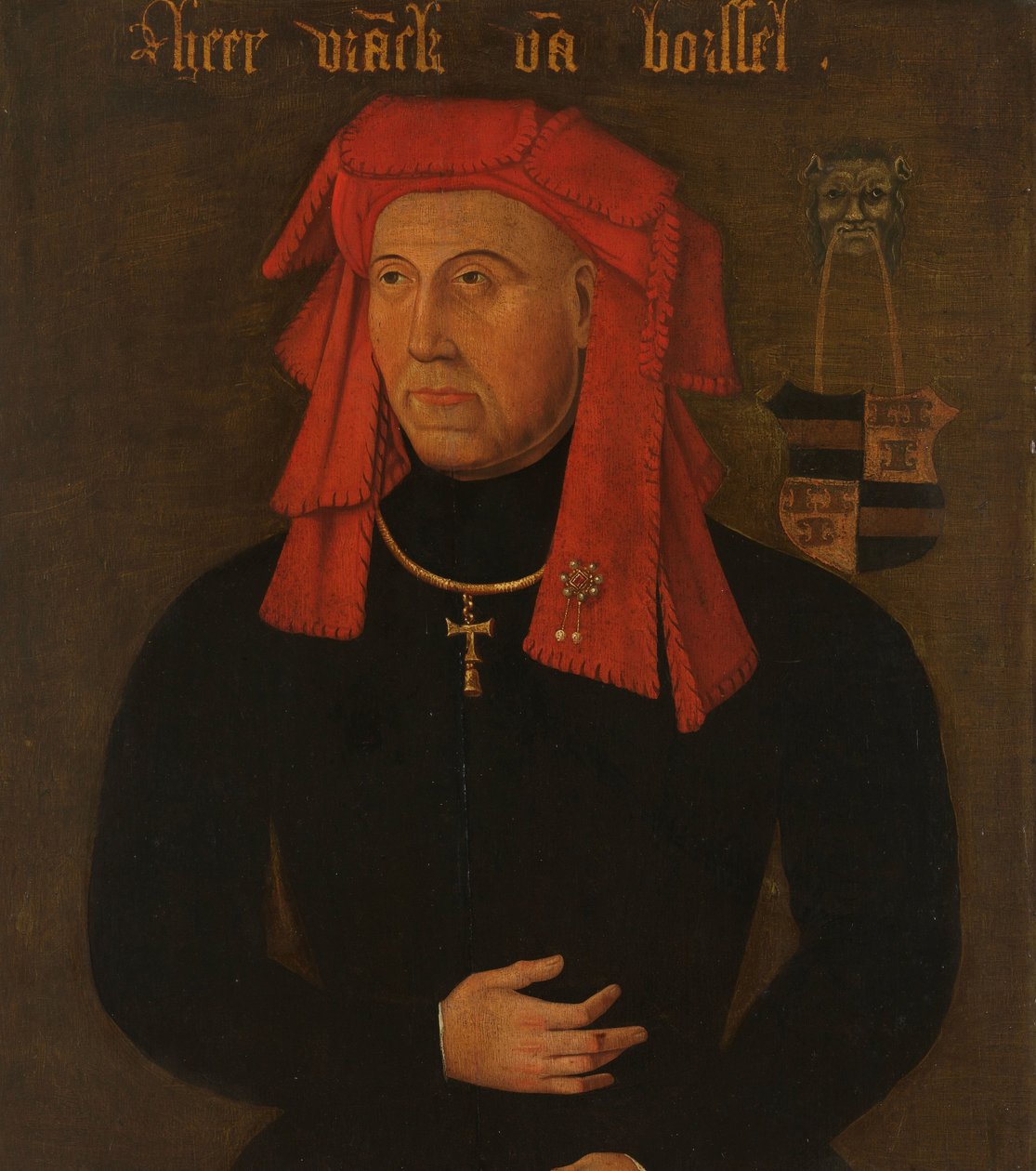 Muotokuva Frank van Borselenista, Sint Maartensdijkin herrasta ja Hollannin Stadtholderista, Baijerin Jacoban neljännestä aviomiehestä, Hollannin ja Zeelandin kreivitärestä (Jacqueline, Hainaut