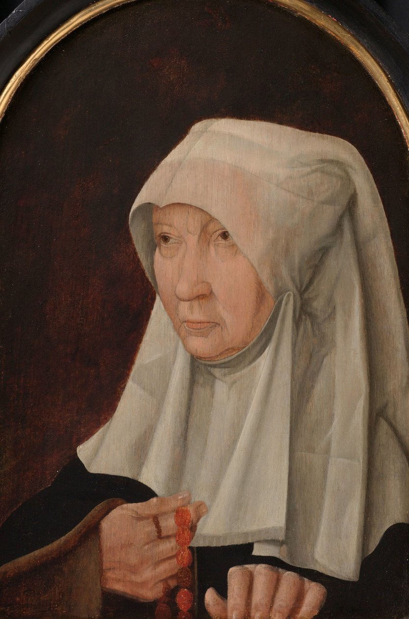 Muotokuva Jacomina Claesdr van Ruyvenista (kuollut 1509), Arent Franckensz van der Meerin vaimo tekijältä Anonymous