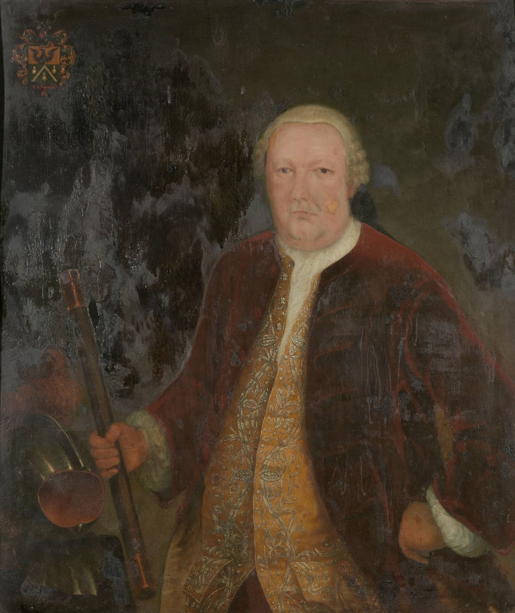 Hollantilaisen Itä-Intian yhtiön kenraalikuvernöörin Petrus Albertus van der Parran muotokuva tekijältä Anonymous