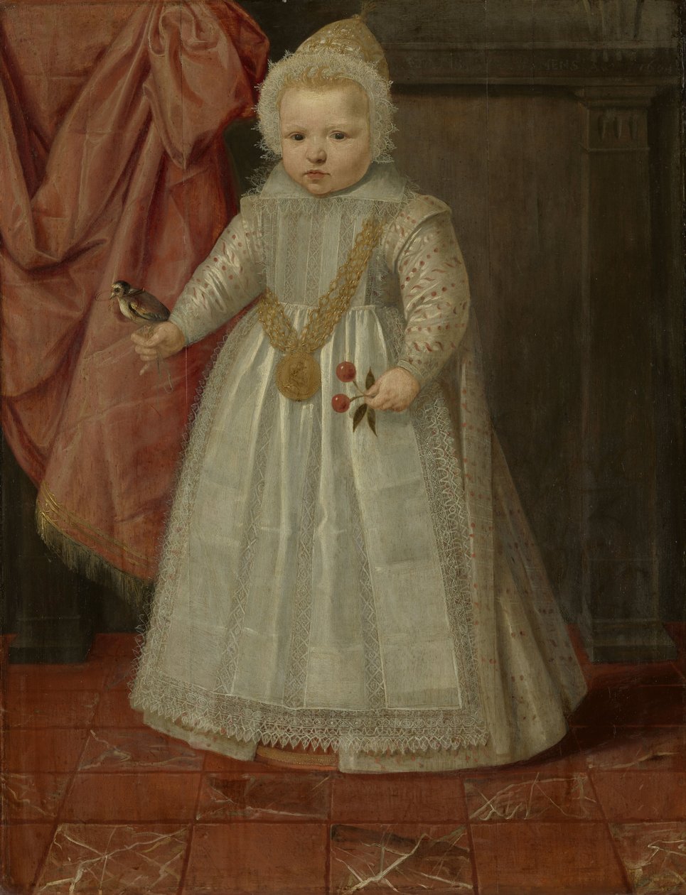 Pikkupojan muotokuva, mahdollisesti Louis of Nassau Pojan muotokuva, mahdollisesti Louis Nassaulainen, myöhemmin Beverweerdin herra, De Leck, Odijk ja Lekkerkerk, Maurice, Orangen prinssi ja Margaretha van Mechelen avioton poika tekijältä Anonymous