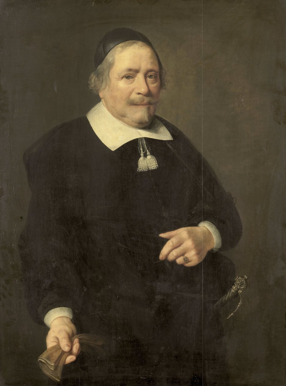 Miehen muotokuva, oletettavasti Willem van de Velden, Hugo de Grootin sihteeri tekijältä Anonymous