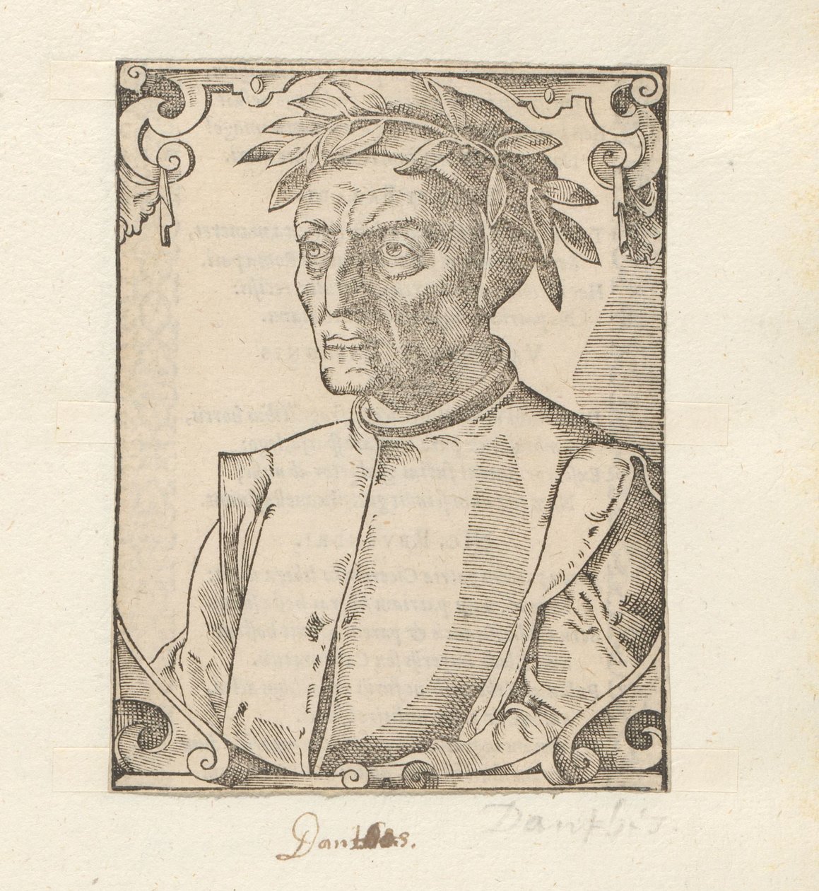 Portree van Dante Alighieri tekijältä Anonymous