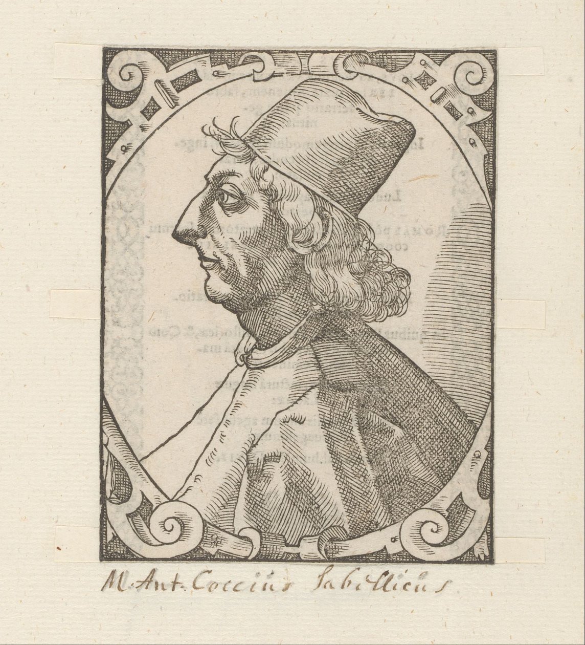 Muotokuva Marcus Antonius Coccius Sabellicus tekijältä Anonymous