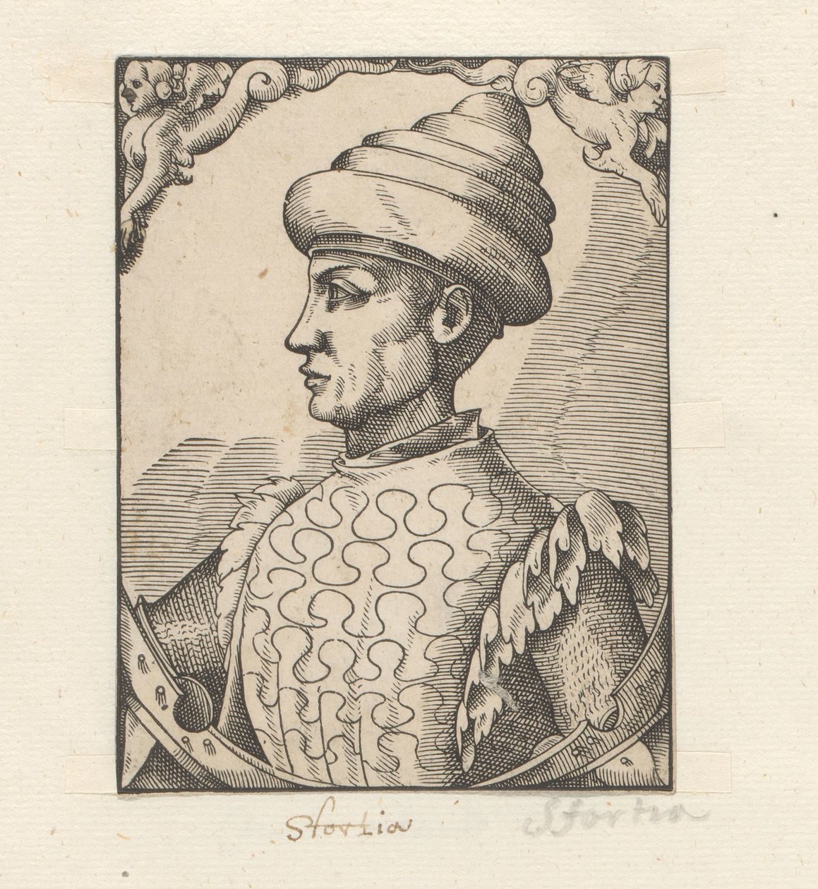 Portreet van Muzio Attendola Sforza tekijältä Anonymous
