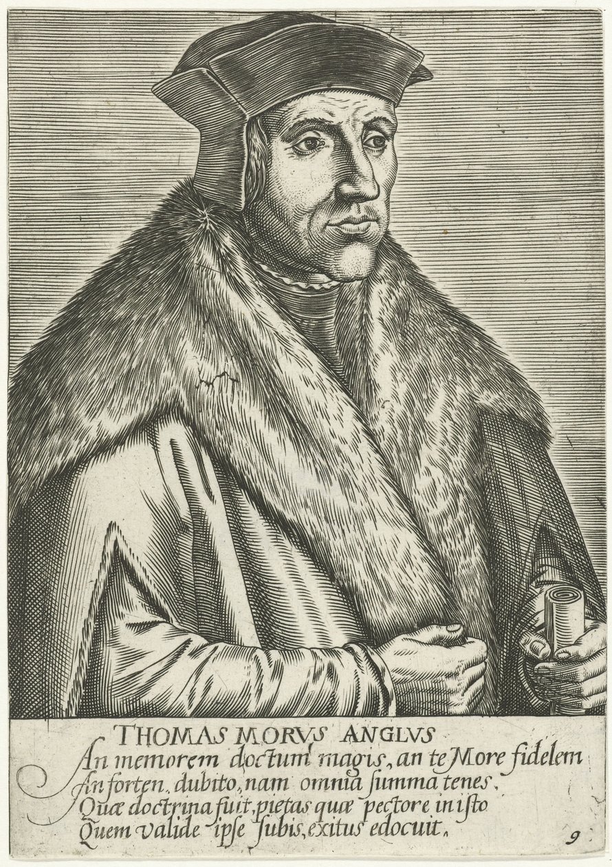 Portree van Thomas More Thomas Morvs Anglvs (otsikko esineessä) tekijältä Anonymous