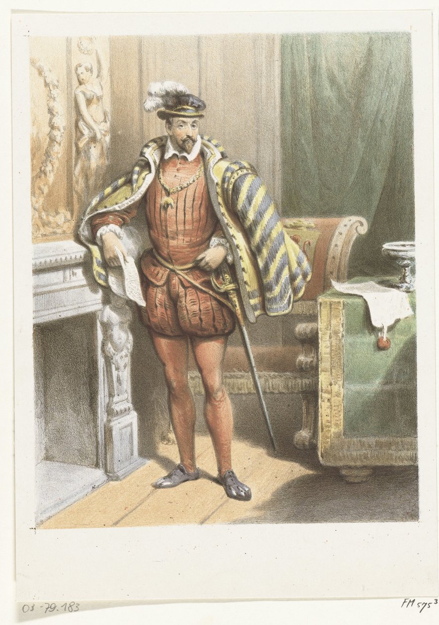 Pysyvän aatelismiehen muotokuva, n. 1572 tekijältä Anonymous